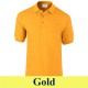 Gildan 3800 Ultra Cotton  galléros póló, gold XS méret \3800-24\